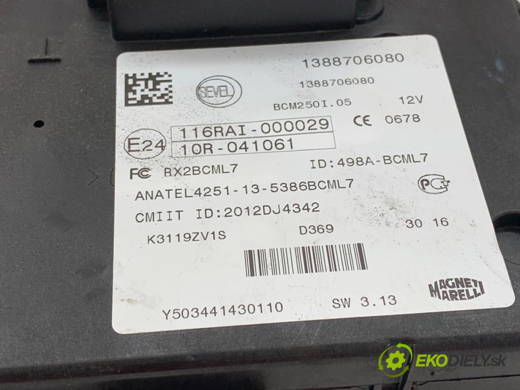 FIAT DUCATO III Autobus 2016 96 kW 130 Multijet 2,3 D 2287 modul BCM 1388706080 (Řídící jednotka ostatní)