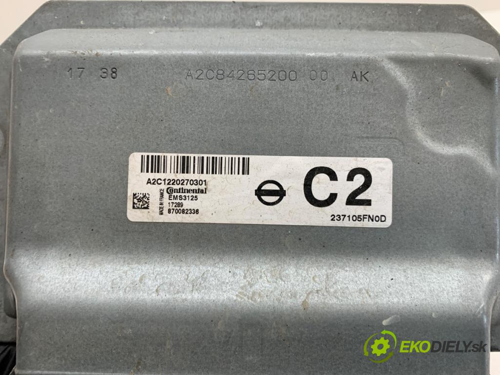 NISSAN MICRA K14 liftback 2017 66 kW 0.9 IG-T 898 riadiaca jednotka Motor 237105FN0D (Riadiaca jednotka)