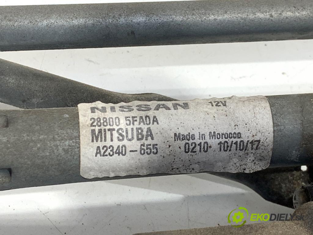 NISSAN MICRA K14 liftback 2017 66 kW 0.9 IG-T 898 mechanismus stěračů přední část 288005FA0A (Motorek stěračů přední)