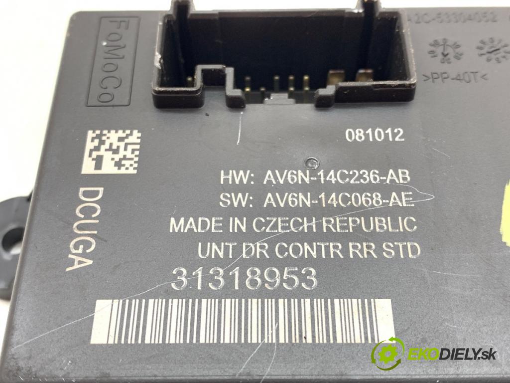 VOLVO V40 liftback 2012 84 kW D2 1560 Modul Dvere ľavy zad 31318953