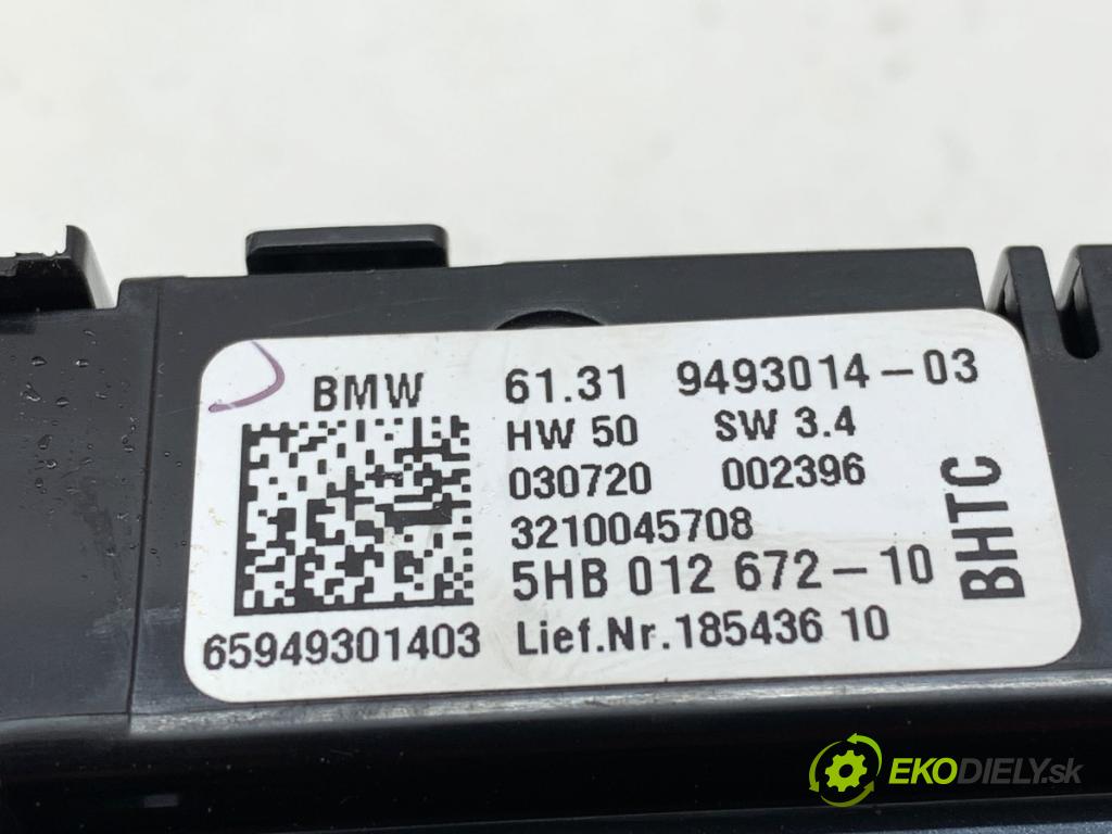 BMW G01 SUV 2020 135 kW xDrive 30 e Plug-in-Hybrid 1998 Panel ovládania kúrenia zad 9493014