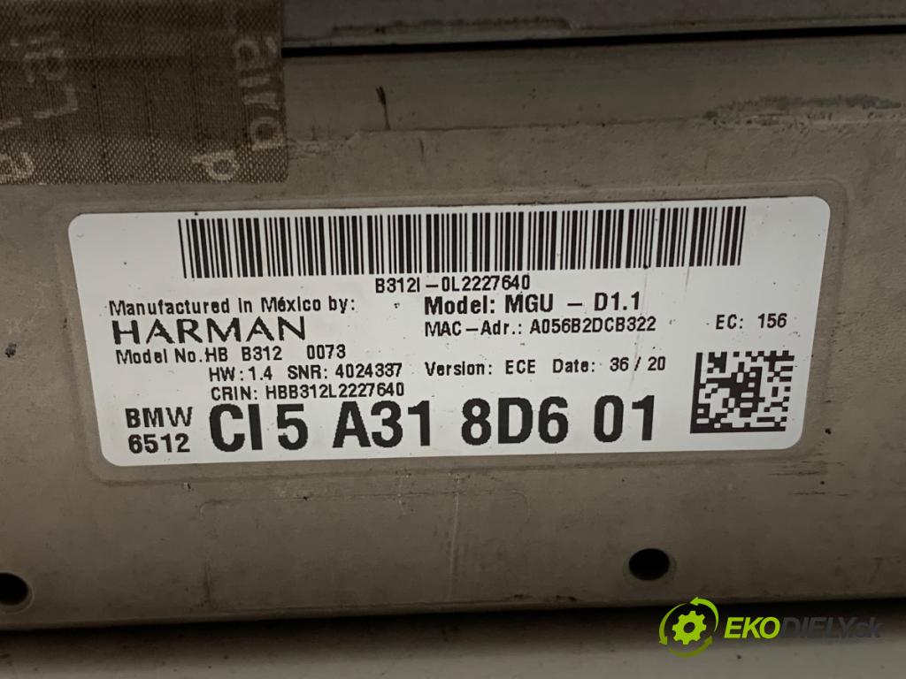 BMW G01 SUV 2020 135 kW xDrive 30 e Plug-in-Hybrid 1998 RADIO Navigácia 5A318D6 (Audio zariadenie)