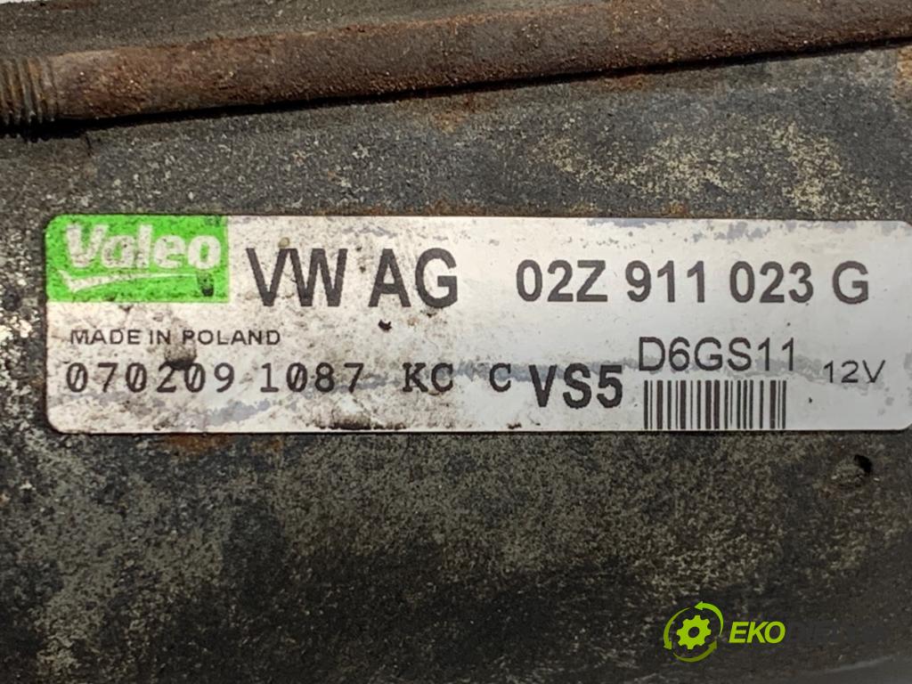 VW GOLF VI liftback 2009 90 kW 1.4 TSI 1390 Štartér 02Z911023G (Štartér)