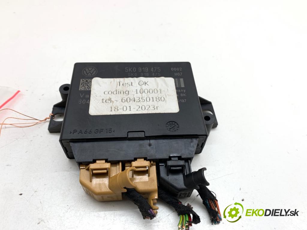 VW GOLF VI liftback 2009 90 kW 1.4 TSI 1390 Modul PDC 5K0919475 (Riadiaca jednotka ostatné)