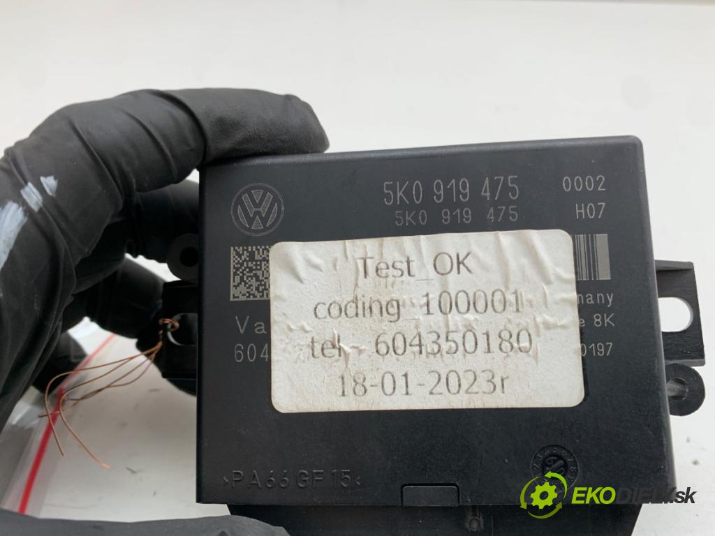 VW GOLF VI liftback 2009 90 kW 1.4 TSI 1390 Modul PDC 5K0919475 (Riadiaca jednotka ostatné)