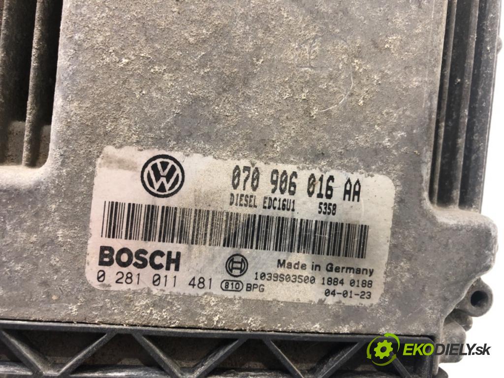 VW TOUAREG SUV 2004 230 kW 5.0 V10 TDI 4921 řídící jednotka motora 0281011481 (Řídicí jednotka)