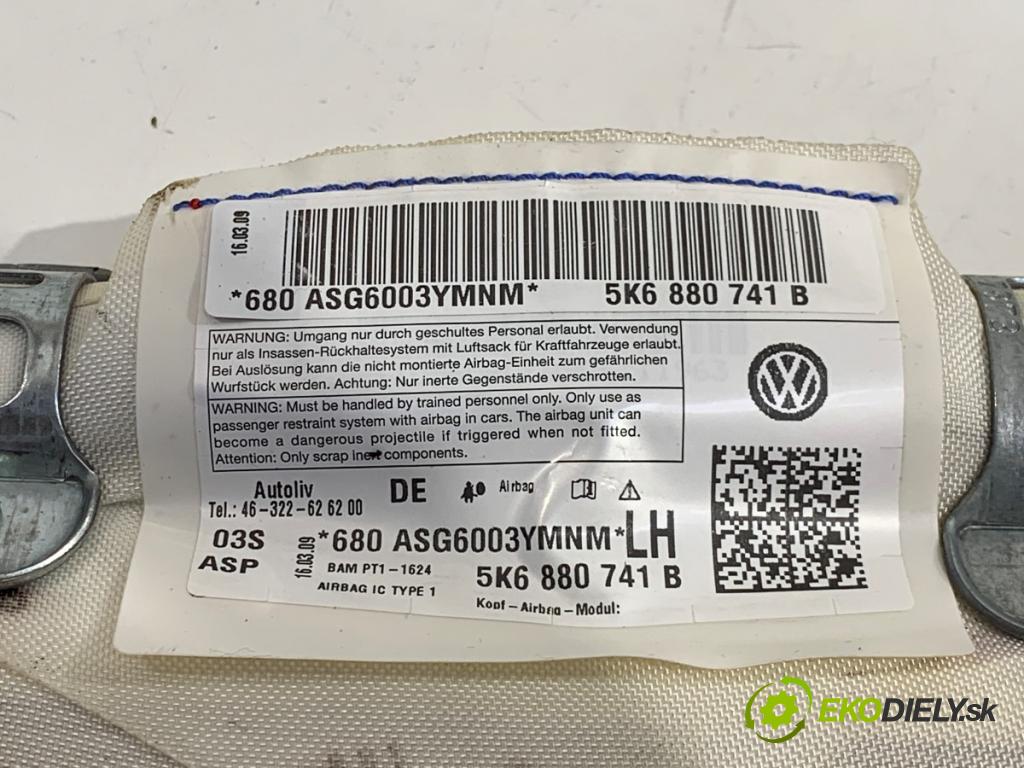 VW GOLF VI liftback 2009 90 kW 1.4 TSI 1390 stropní levý 5K6880741B