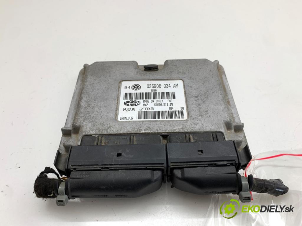 VW BORA I sedan 1999 77 kW 1.6 16V 1598 řídící jednotka motora 036906034AM (Řídicí jednotka)