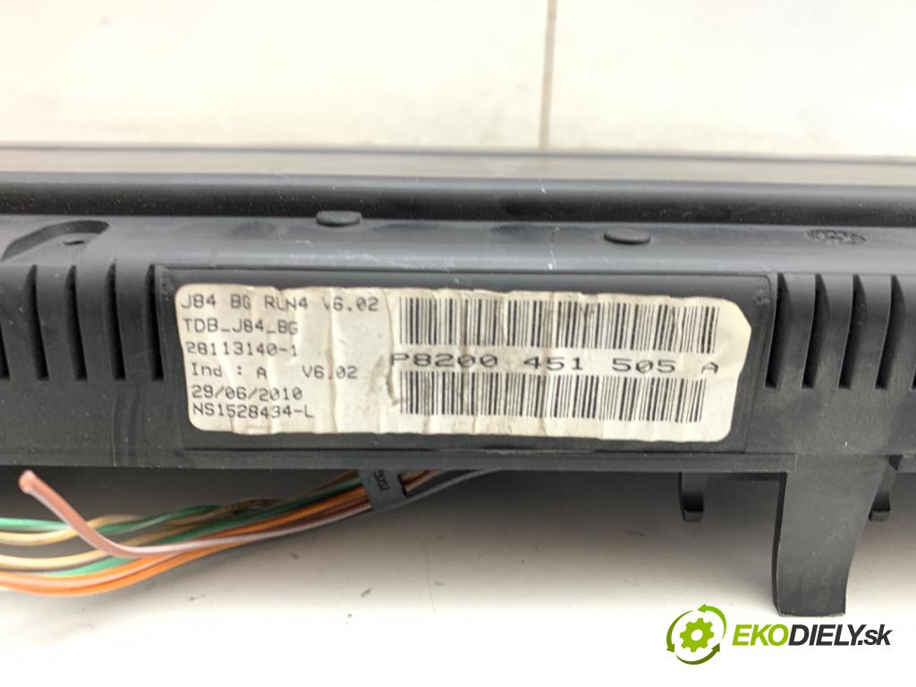 RENAULT SCÉNIC II nadwozie wielkoprzestrzenne (MPV) 2005 88 kW 1.9 dCi (JM0G, JM12, JM1G, JM2C) 1870 Prístrojovka 8200451505A (Prístrojová doska)