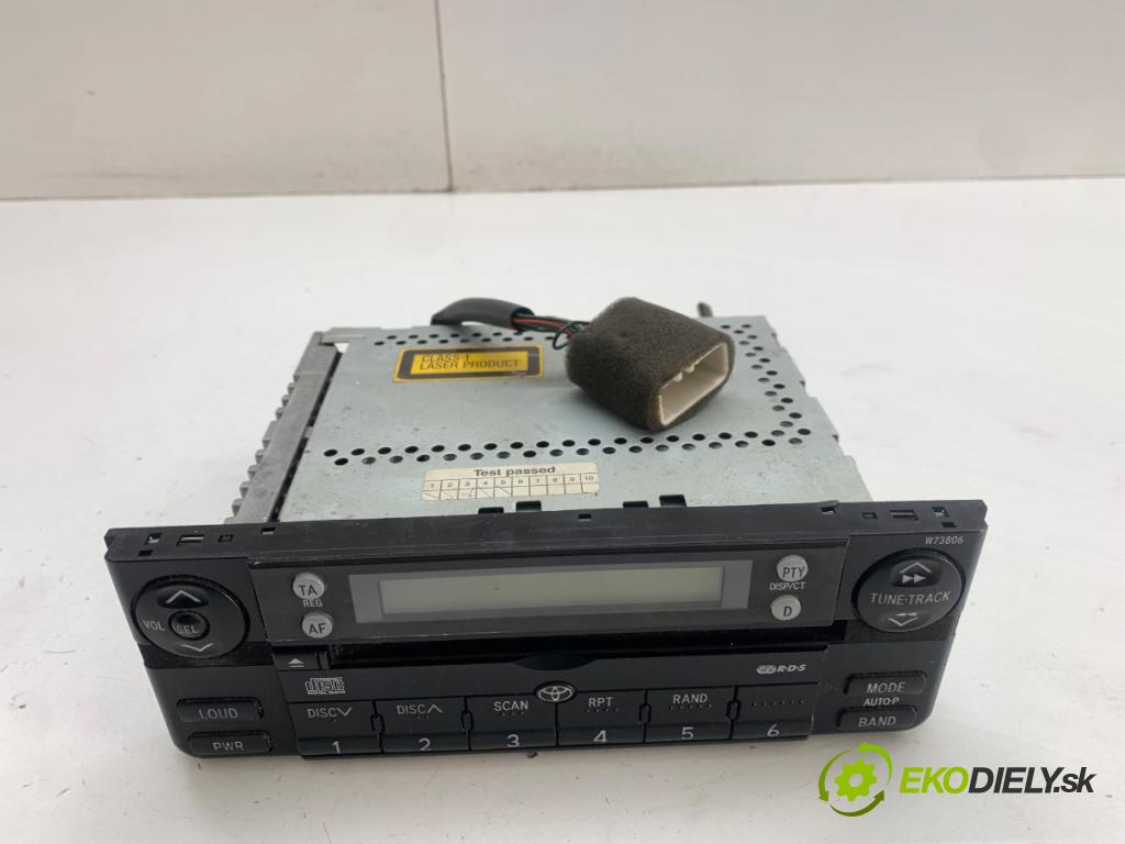 TOYOTA LAND CRUISER J12 samochód terenowy zamknięty 2005 120 kW 3.0 D-4D (KDJ120, KDJ125) 2982 RADIO 08600-00965 (Audio zariadenie)