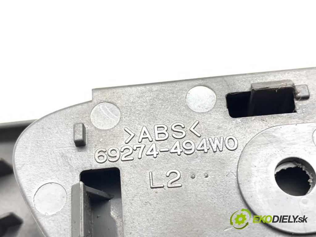 TOYOTA LAND CRUISER J12 samochód terenowy zamknięty 2005 120 kW 3.0 D-4D (KDJ120, KDJ125) 2982 Kľučka vnútorná ľavy predný 69274-494W0