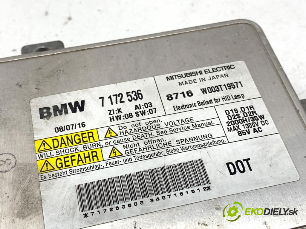 BMW F01 sedan 2010 240 kW 740 i, Li 2979 měnič XENON 7172536 (Řídící jednotka xenonu)