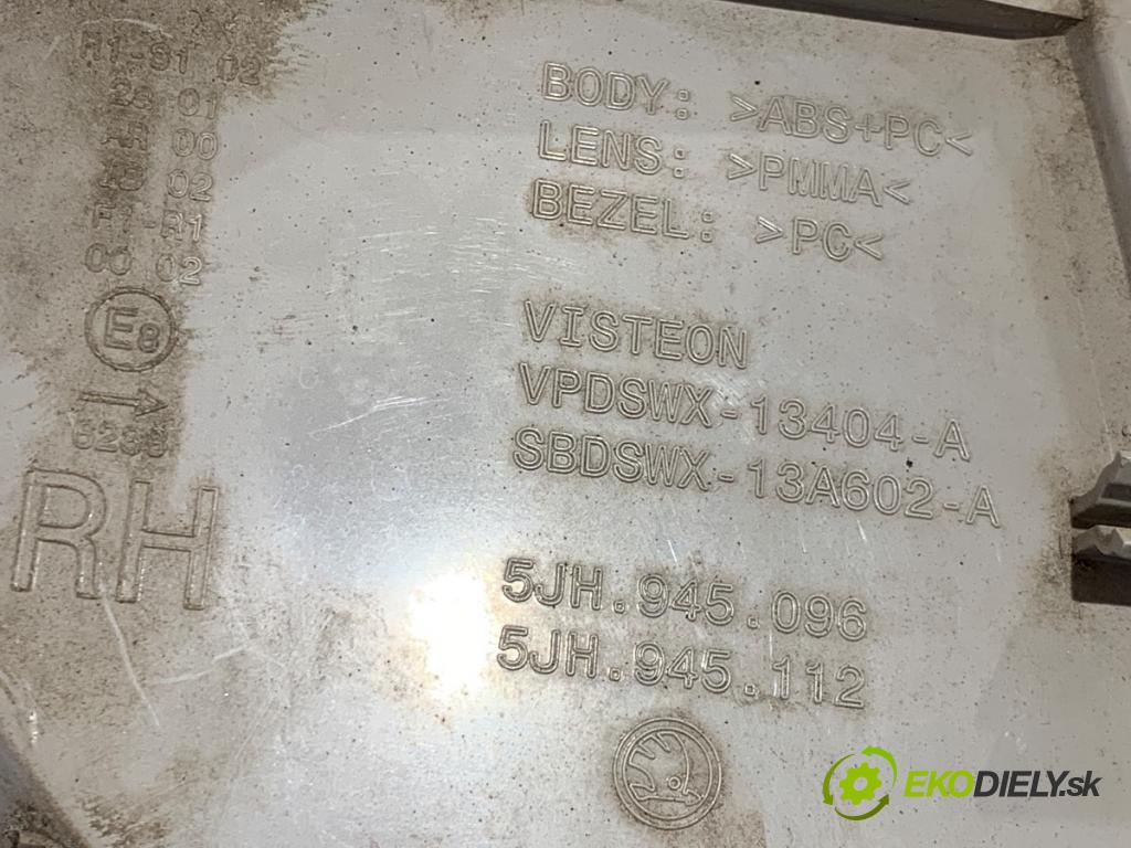 SKODA RAPID liftback 2013 77 kW 1.2 TSI 1197 světlo pravý zadní část 5JH945096