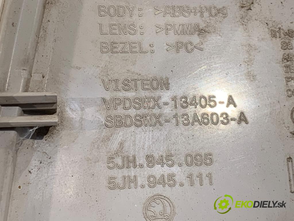 SKODA RAPID liftback 2013 77 kW 1.2 TSI 1197 světlo levý zadní část 5JH945095