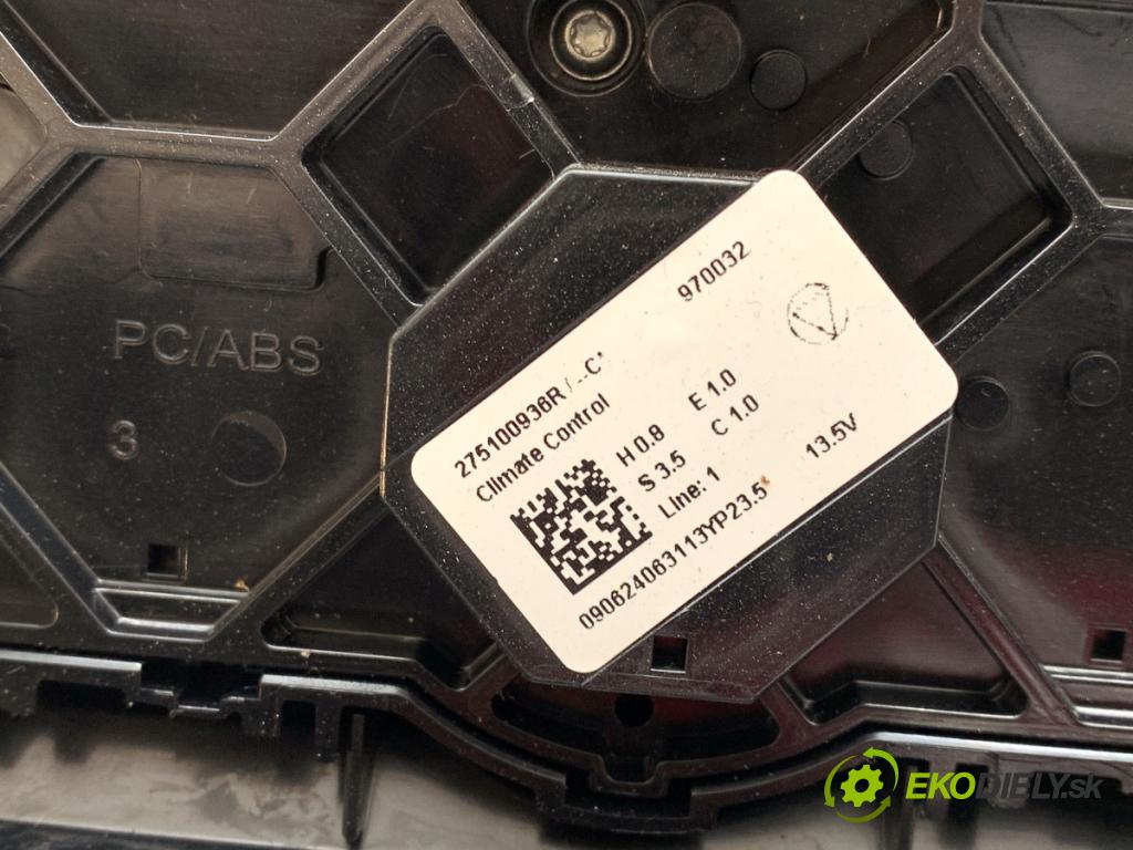RENAULT CLIO V liftback 2024 74 kW 1.0 LPG (B7MT) 999 Panel ovládaní topení 275100936R (Páčky pod volantem)