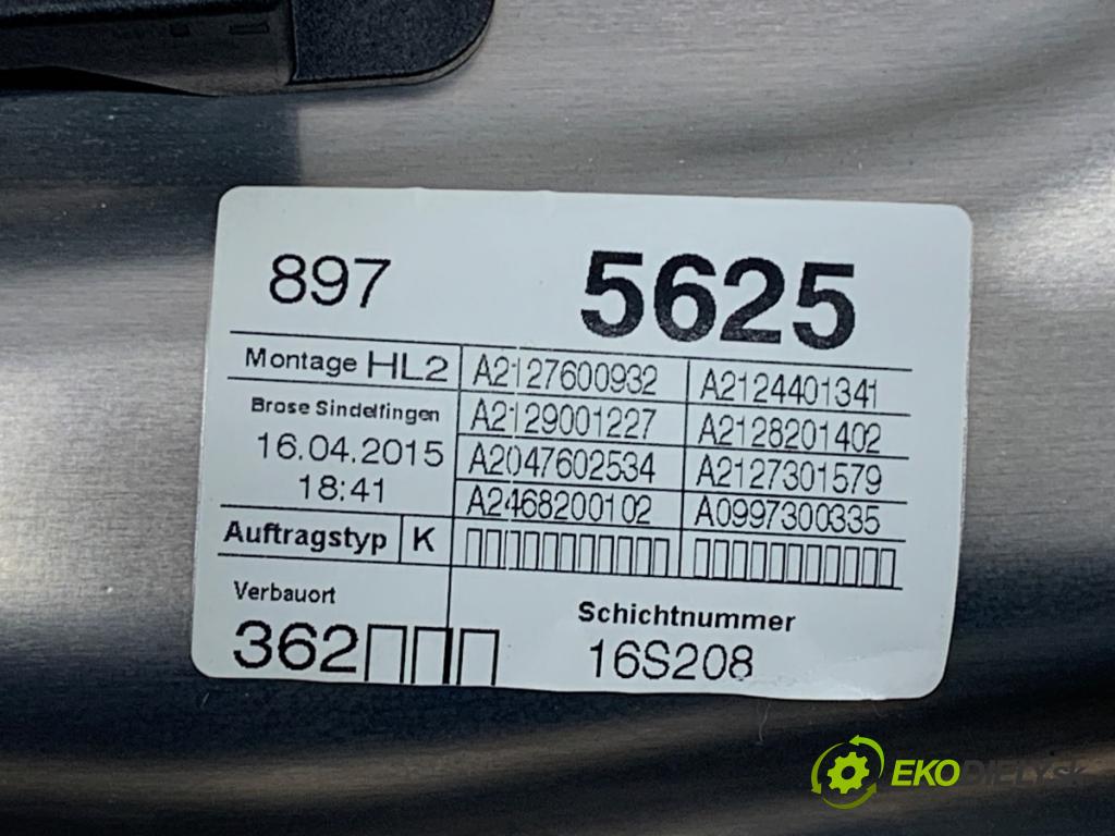 MERCEDES-BENZ W212 sedan 2016 245 kW E 400 4-matic (212.067) 2996 Mechanizmus okna pravy zad