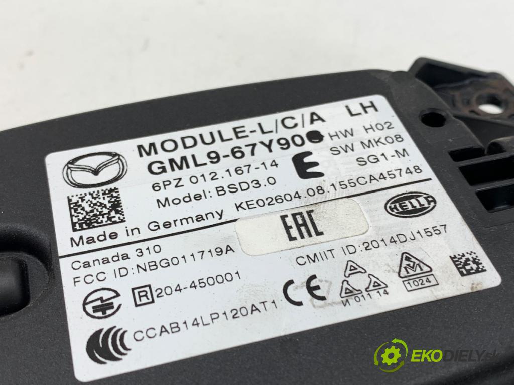 MAZDA 6 GJ Kombi 2016 141 kW 2.5 2488 modul MRTVÍ klapka GML9-67Y90