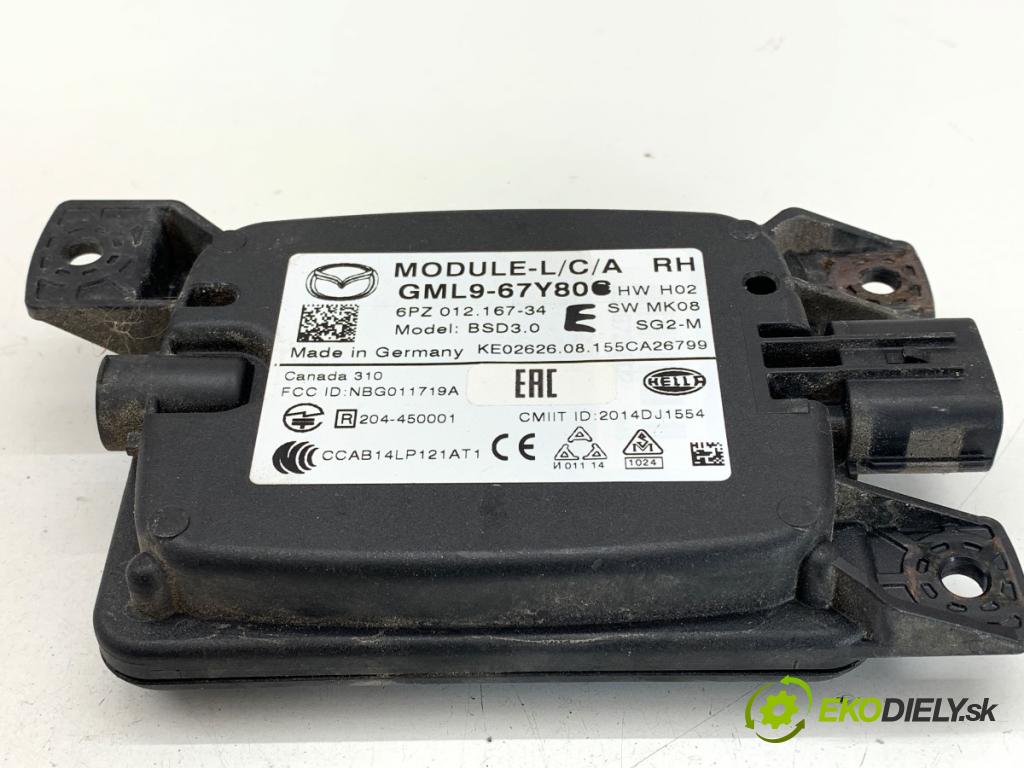 MAZDA 6 GJ Kombi 2016 141 kW 2.5 2488 modul MRTVÍ klapka GML9-67Y80