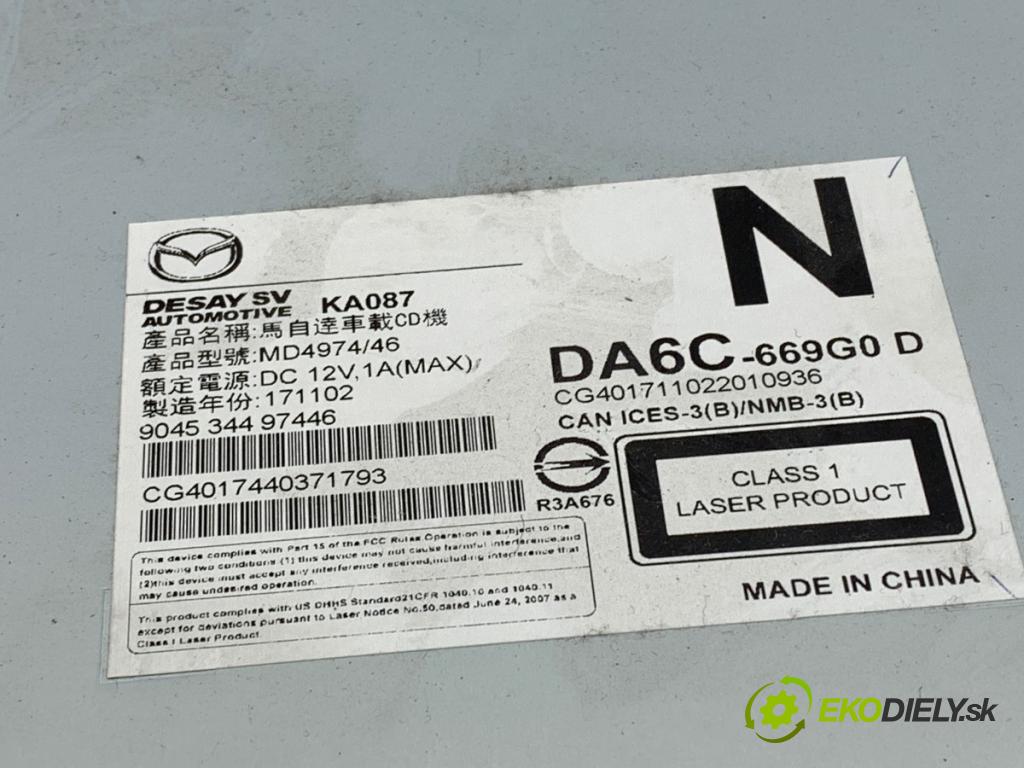 MAZDA 2 DL liftback 2018 66 kW 1.5 SKYACTIV-G 1496 Menič CD DA6C-669G0 (CD menič)
