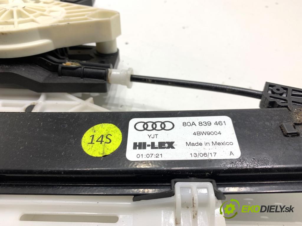 AUDI Q5 FY SUV 2018 260 kW SQ5 TFSI quattro 2995 mechanismus okna levý zadní část 80A839461