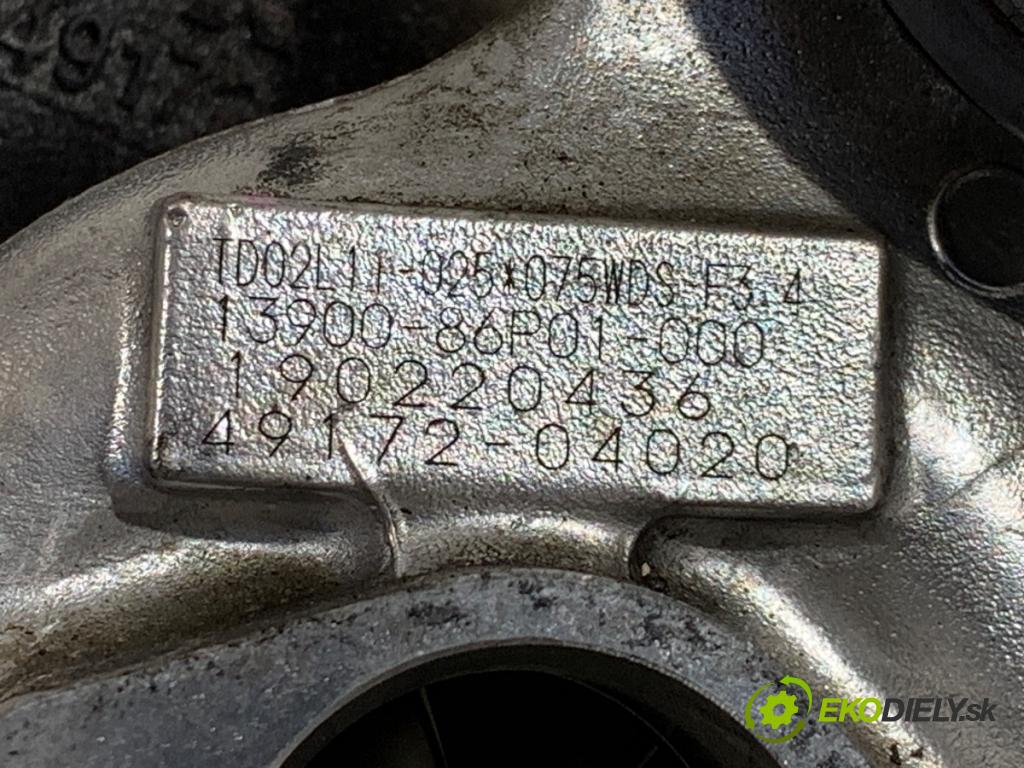 SUZUKI SX4 liftback 2019 103 kW 1.4 T (AKK 414) 1373 Turbodúchadlo,turbo 13900-86P01 (Turbodúchadlo (kompletné))