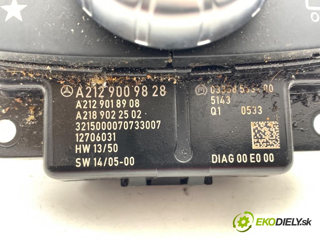 MERCEDES-BENZ W212 sedan 2016 245 kW E 400 4-matic (212.067) 2996 Prepínač IDRIVE A2129009828