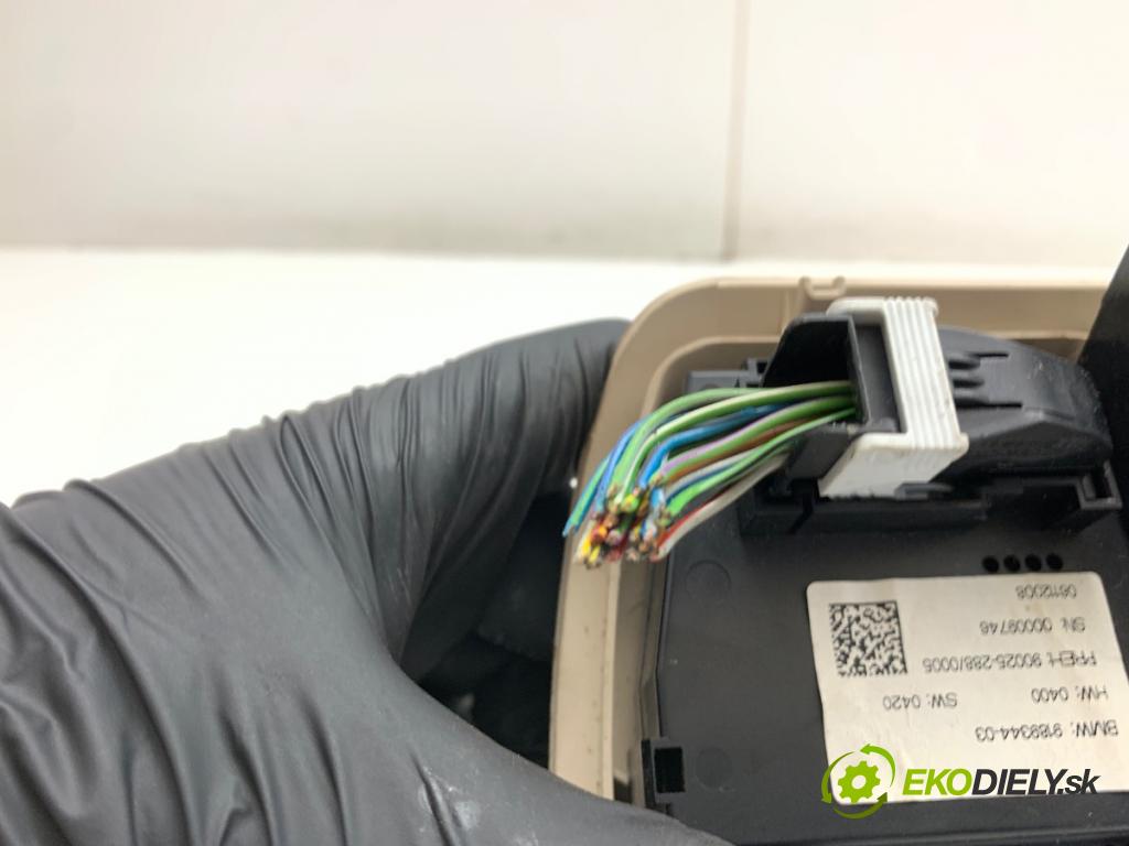 BMW F01 sedan 2010 240 kW 740 i, Li 2979 Panel ovládaní topení zadní část pravý 9189344