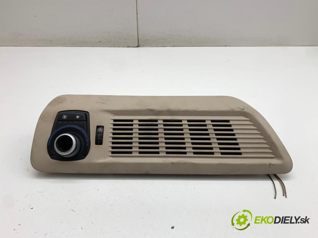 BMW F01 sedan 2010 240 kW 740 i, Li 2979 Panel ovládaní topení zadní část levý 9189345