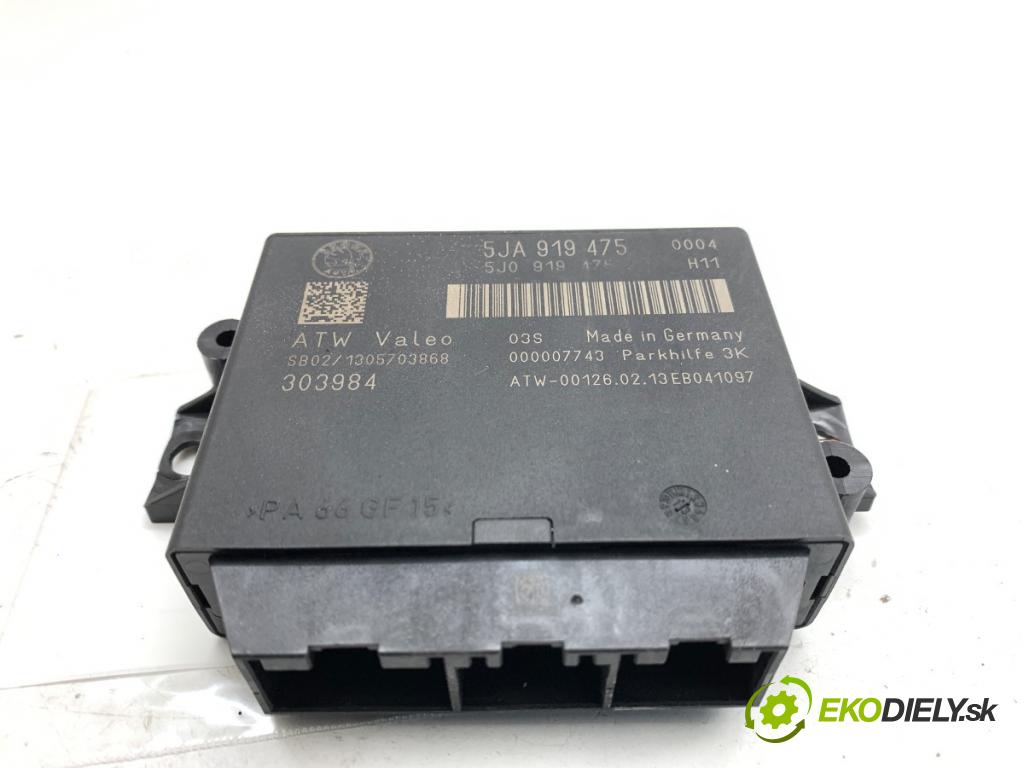 SKODA RAPID liftback 2013 77 kW 1.2 TSI 1197 Modul PDC 5JA919475 (Riadiaca jednotka ostatné)