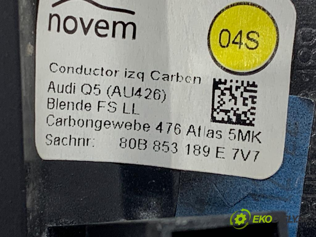 AUDI Q5 FY SUV 2018 260 kW SQ5 TFSI quattro 2995 lišty kryt 80B853190L (Lišta)