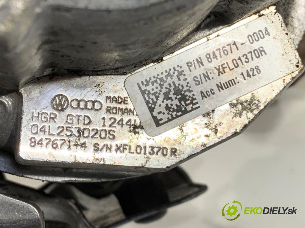 VW GOLF VII Kombi 2020 85 kW 1.6 TDI 1598 Turbodúchadlo,turbo 04L253020S (Turbodúchadlo (kompletné))