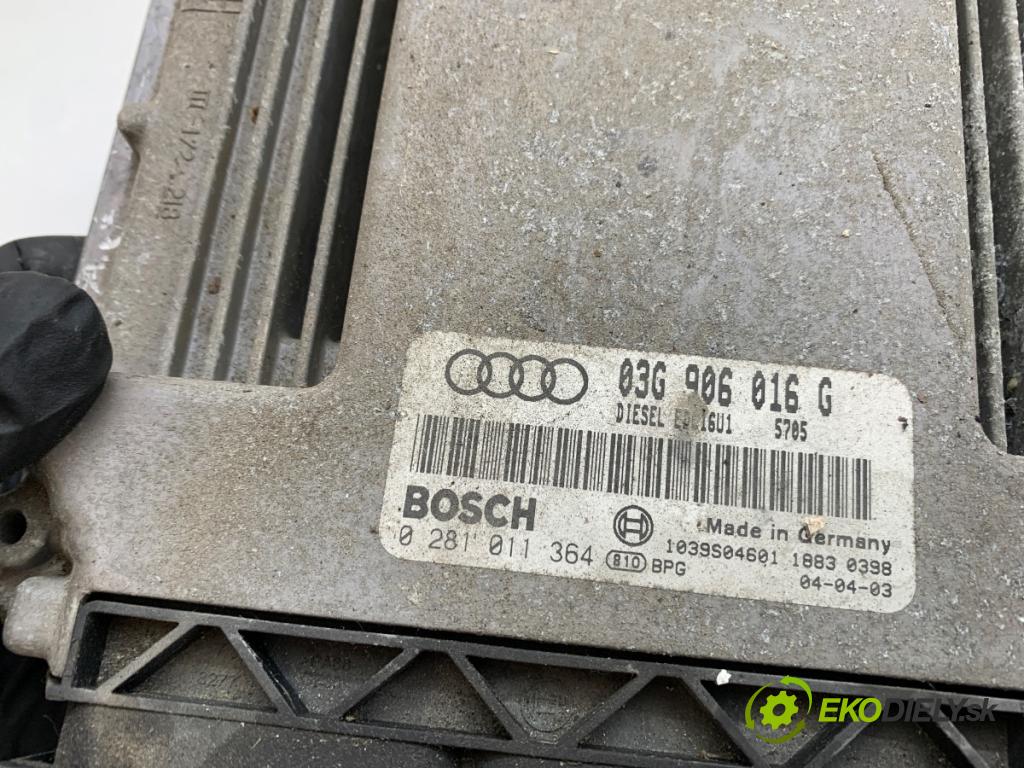 AUDI A3 8P liftback 2004 103 kW 2.0 TDI 1968 řídící jednotka motora 03G906016G (Řídicí jednotka)