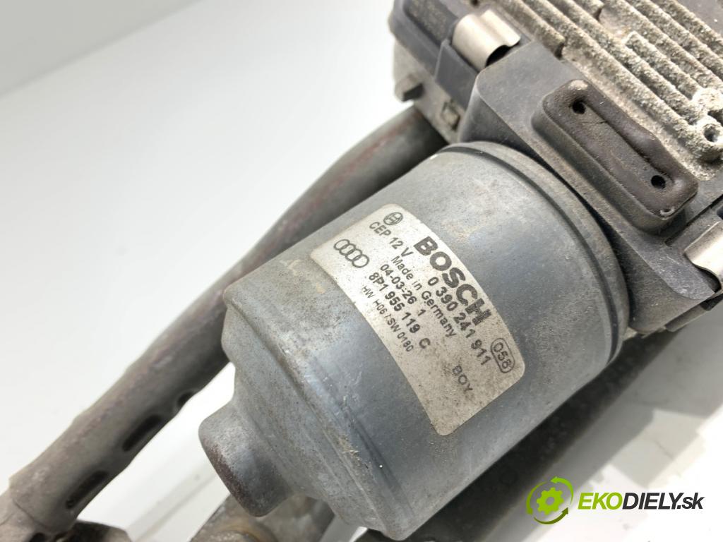 AUDI A3 8P liftback 2004 103 kW 2.0 TDI 1968 Mechanizmus stieračov predný 8P1955023F (Motorček stieračov predný)