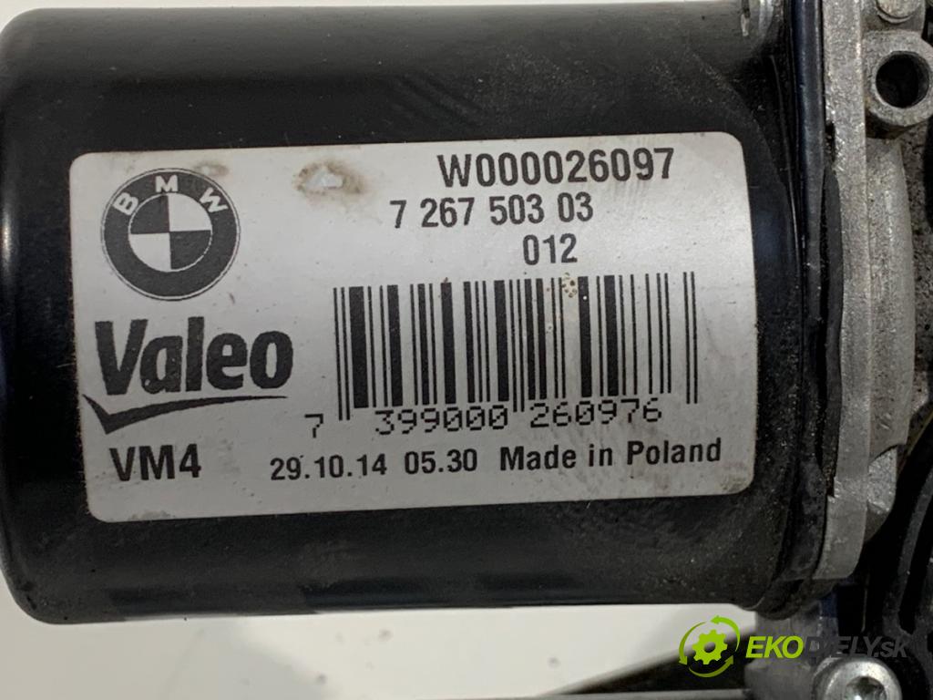 BMW F30 sedan 2015 225 kW 335 i xDrive 2979 Mechanizmus stieračov predný 7267503 (Motorček stieračov predný)