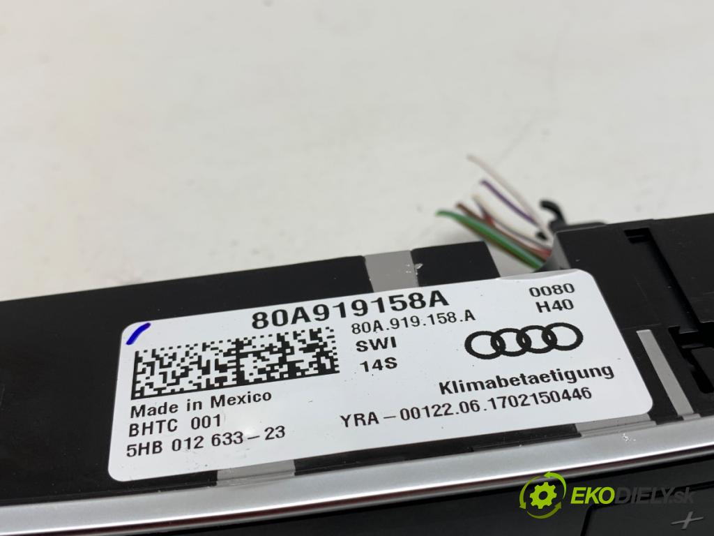 AUDI Q5 FY SUV 2018 260 kW SQ5 TFSI quattro 2995 Prepínač ohrievania, vyhrievania sedačky 80A919158A (Prepínacie páčky pod volantom)