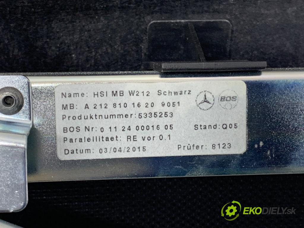 MERCEDES-BENZ W212 sedan 2016 245 kW E 400 4-matic (212.067) 2996 Roleta kufra A2128101620