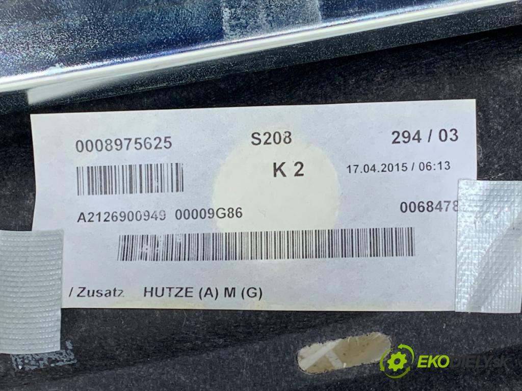 MERCEDES-BENZ W212 sedan 2016 245 kW E 400 4-matic (212.067) 2996 Roleta kufra A2128101620