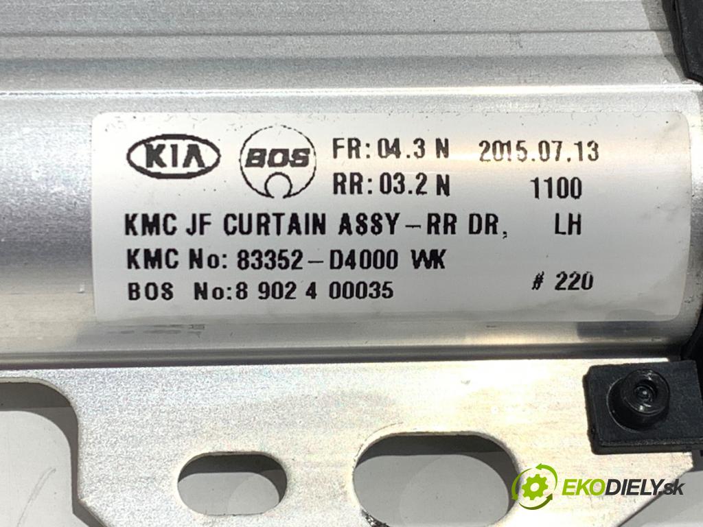 KIA OPTIMA sedan 2015 120 kW 2.0 CVVL 1999 Roleta dveře levý zadní část 83352-D4000