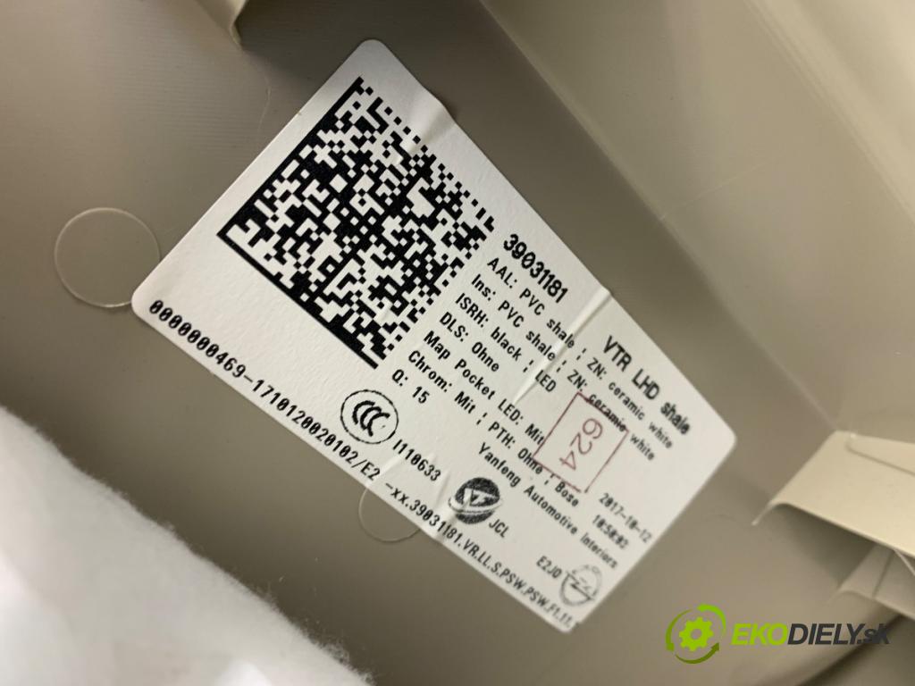 OPEL INSIGNIA B Kombi 2017 121 kW 1.5 (35) 1490 čalúnenie Dvere pravy predný 39031181