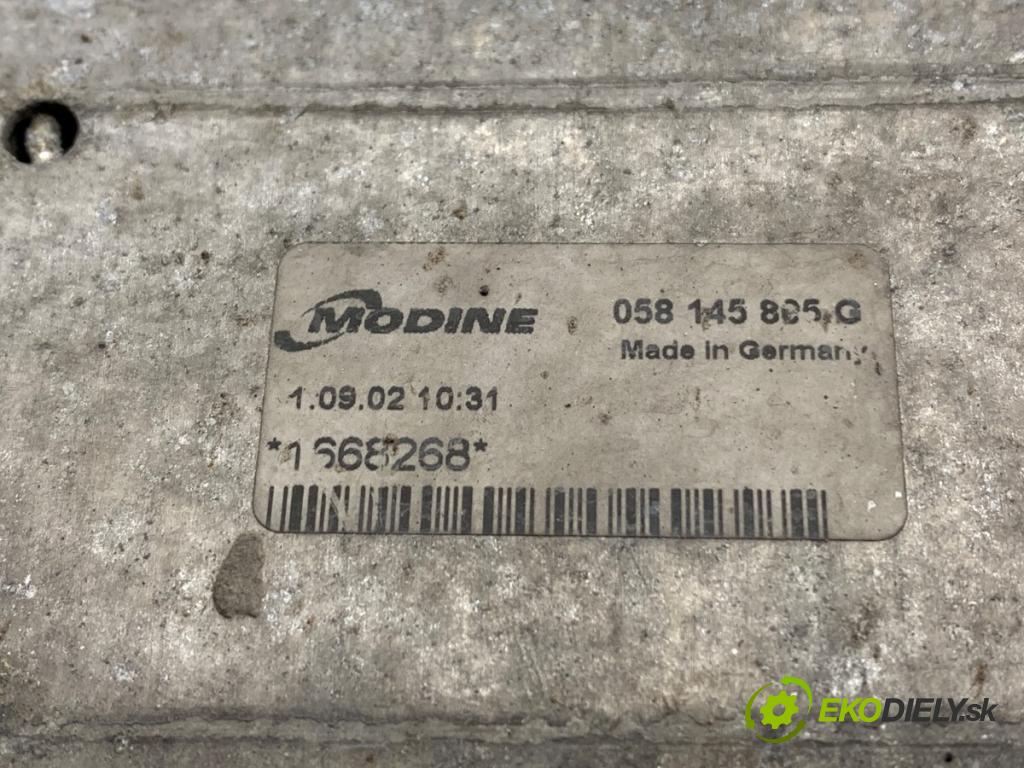 AUDI A6 C5 Kombi 2002 110 kW 1.8 T 1781 intercooler 058145805G (Intercooler (chladič stlačeného vzduchu))