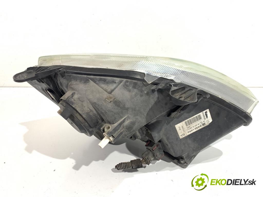 OPEL MERIVA A nadwozie wielkoprzestrzenne (MPV) 2003 74 kW 1.7 CDTI (E75) 1686 Svetlomet ľavy predný 93321052