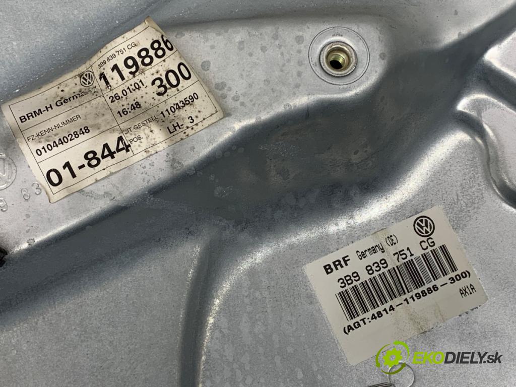 VW PASSAT B5 FL Kombi 2001 74 kW 1.9 TDI 1896 mechanismus okna levý zadní část