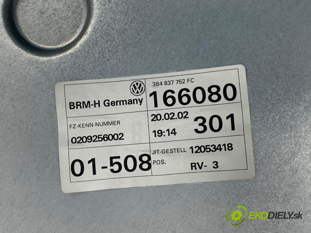 VW PASSAT B5 FL Kombi 2002 96 kW 1.9 TDI 4motion 1896 mechanismus okna pravý přední část