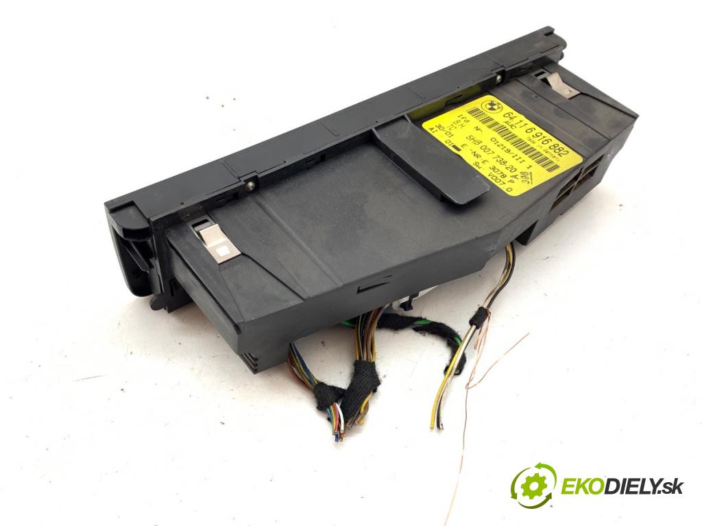 BMW E46 Kombi 2001 100 kW 320 d 1951 Panel ovládania kúrenia 6916882 (Prepínacie páčky pod volantom)