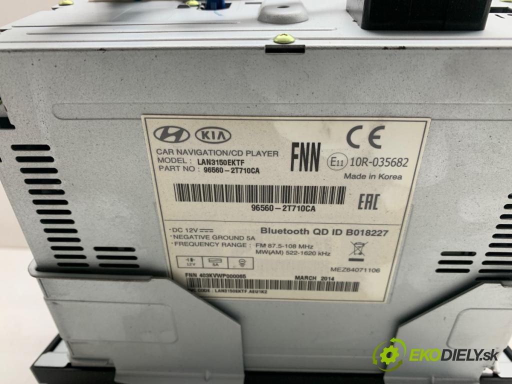 KIA OPTIMA sedan 2014 100 kW 1.7 CRDi 1685 RADIO 96560-2T710CA (Audio zařízení)