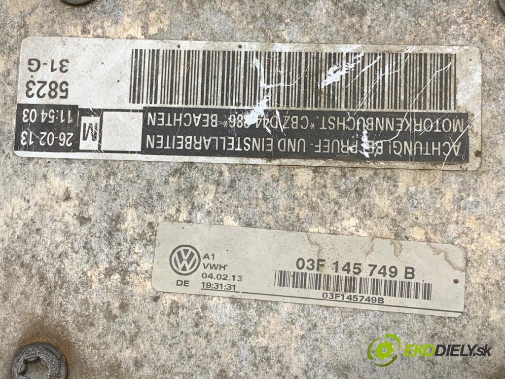 SKODA RAPID liftback 2013 77 kW 1.2 TSI 1197 Potrubie sacie, sanie 03F145749B (Sacie potrubie)