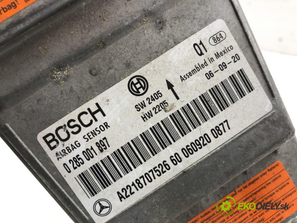 MERCEDES-BENZ W221 sedan 2006 173 kW S 320 CDI (221.022, 221.122) 2987 senzor airbag A2218707526 (Snímač)
