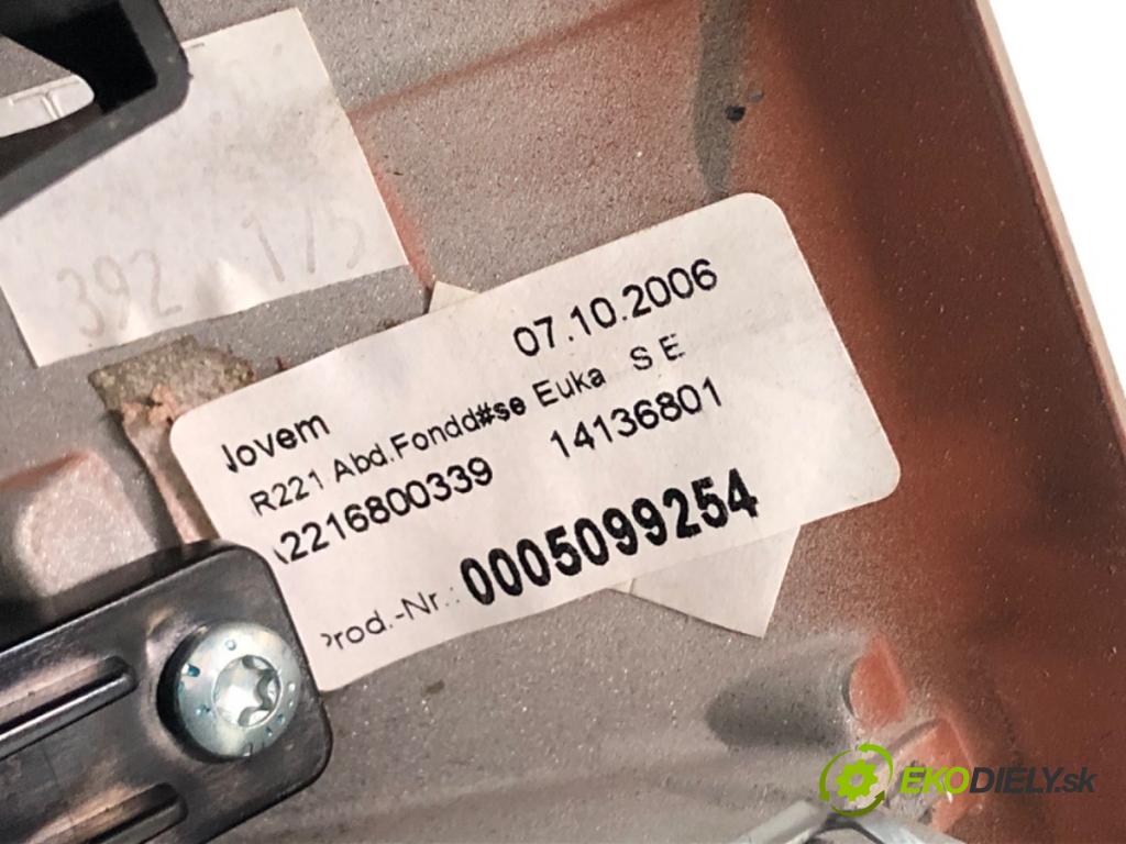 MERCEDES-BENZ W221 sedan 2006 173 kW S 320 CDI (221.022, 221.122) 2987 mří topení zadní část A2216800339