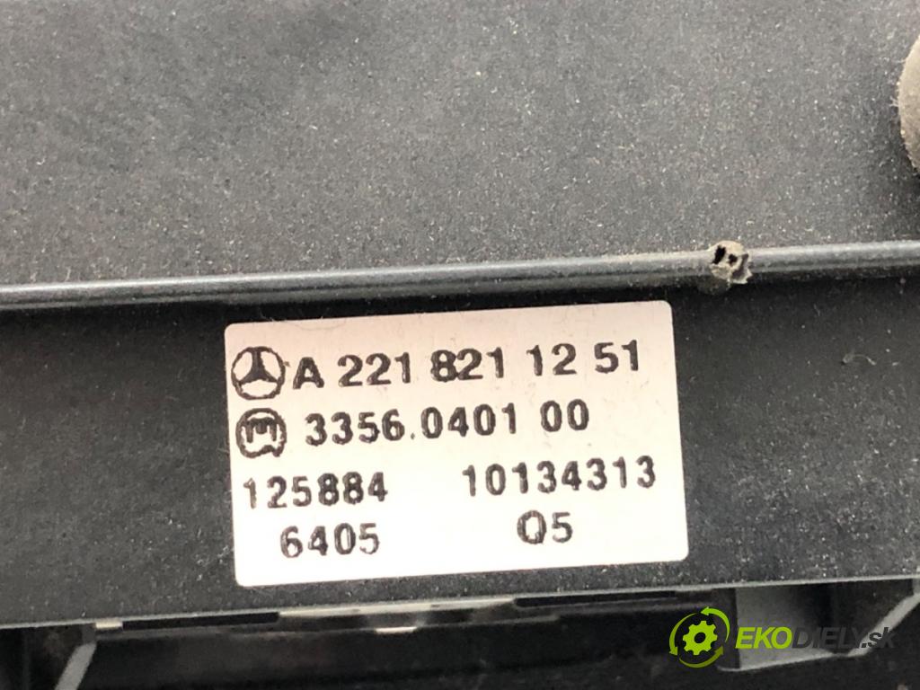MERCEDES-BENZ W221 sedan 2006 173 kW S 320 CDI (221.022, 221.122) 2987 Súprava prepínačov A2218211251