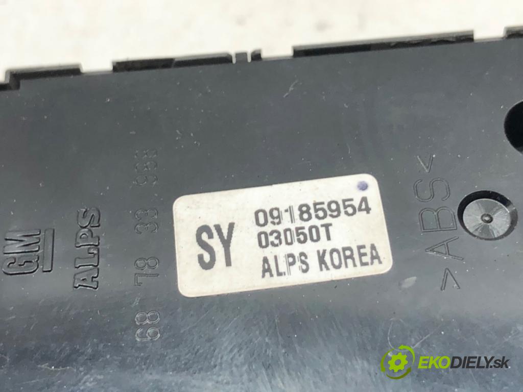 OPEL VECTRA C sedan 2003 129 kW 2.0 16V Turbo (F69) 1998 přepínač oken 09185954 (Páčky pod volantem)